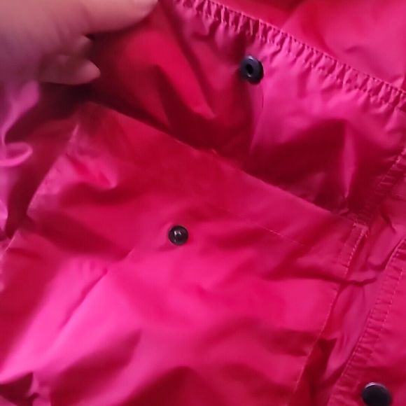 Vintage Woolrich Mens Medium Hydromax 2100 Jacket Zip Button Parka Red Black - Picture 10 of 16